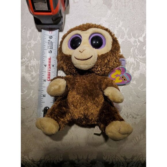 Ty Beanie Boos - COCONUT the Monkey (6 Inch)(2010 Tags / Solid Eyes) - Picture 12 of 12